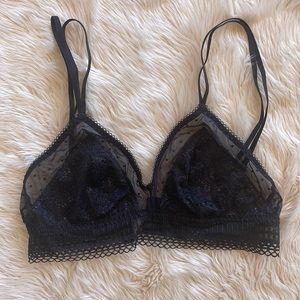 NWOT Black Lace Bralette